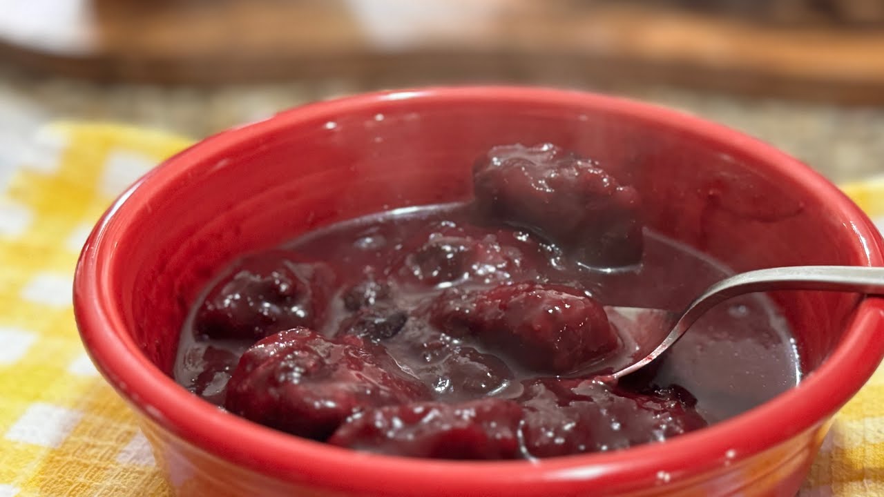 Blueberry dumplings
