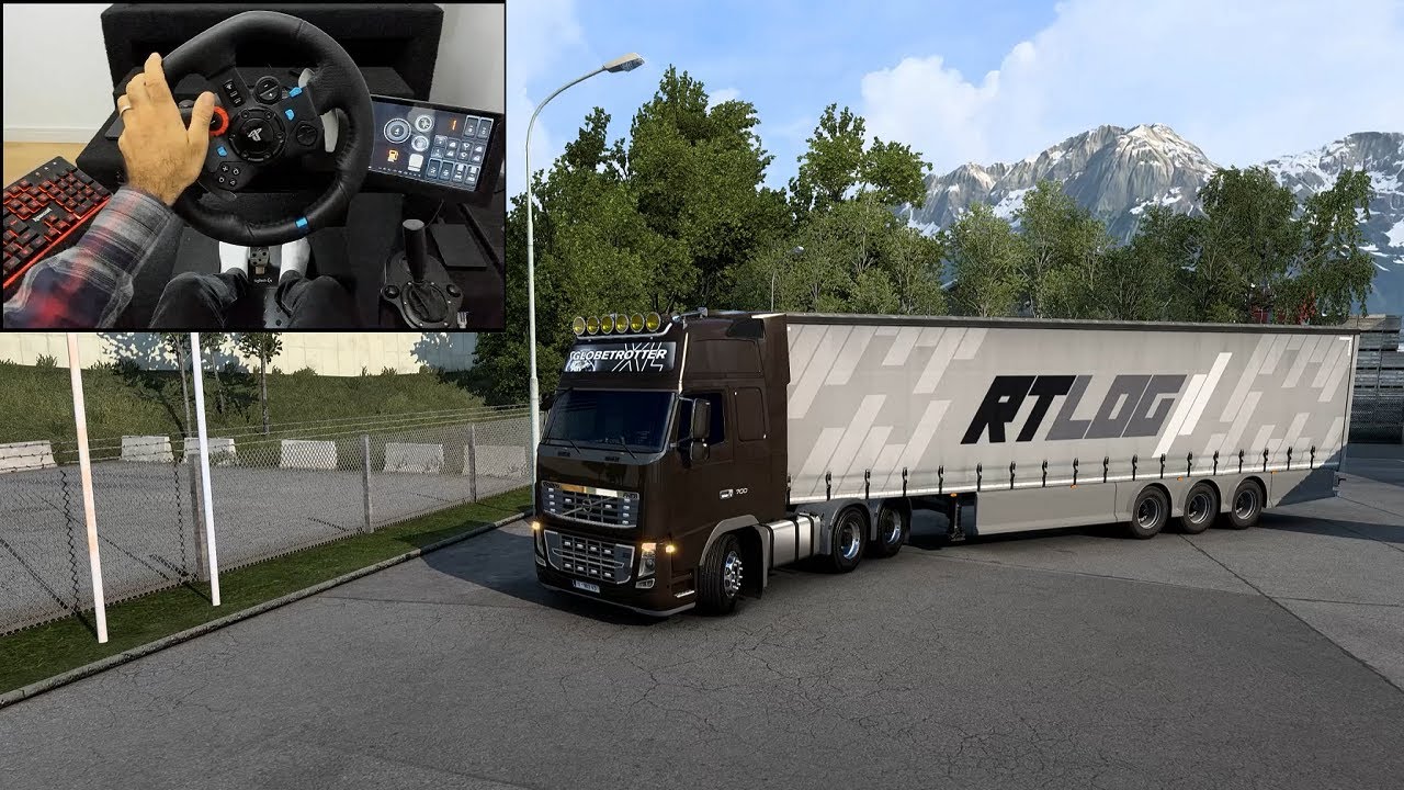 Transporting bottled water sider trailer | Euro Truck Simulator 2 | Gameplay | Logitech G29