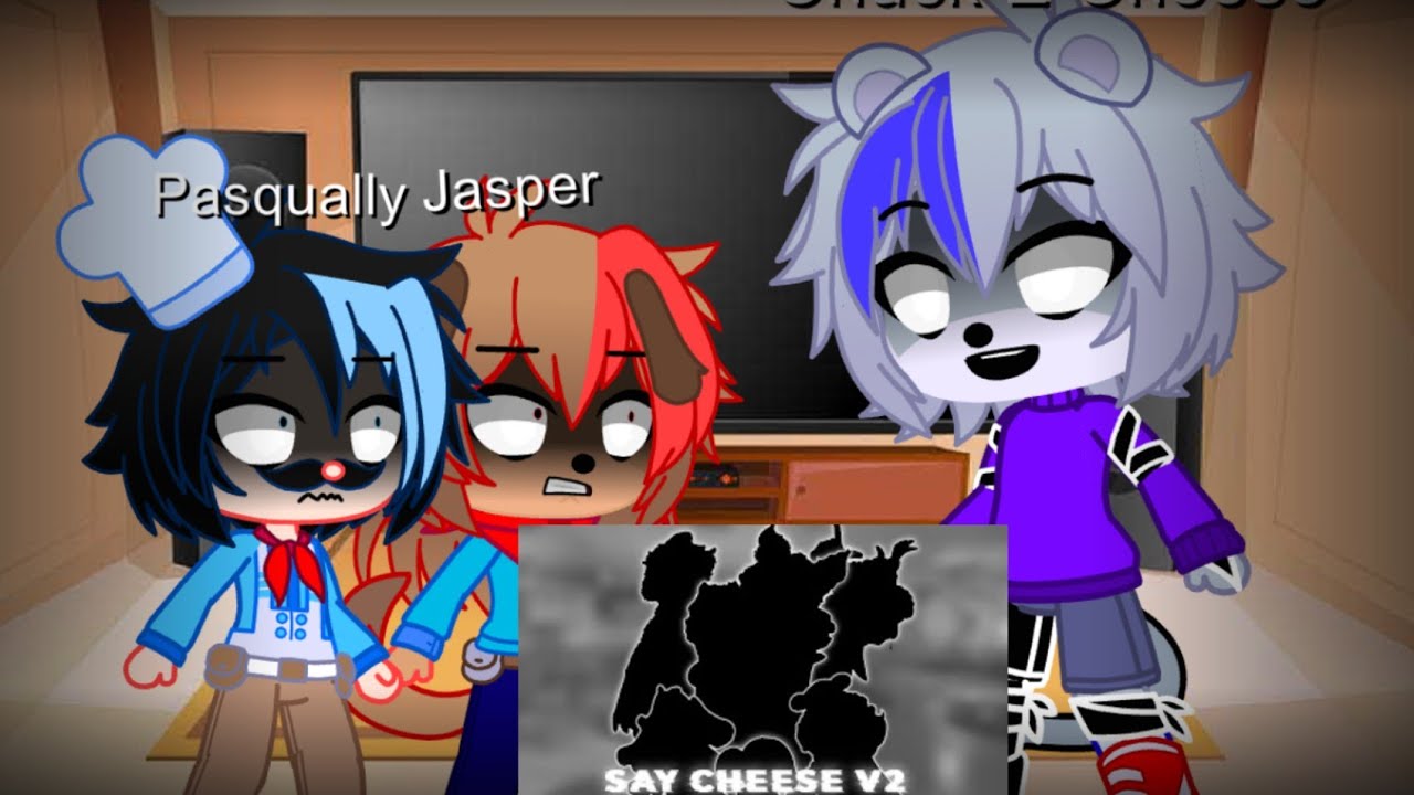 Chuck E Cheese Characters React To Say Cheese Remelted/V2 (FT Ernie & Bert) //Gacha Reaction//