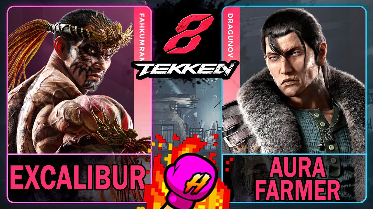 Tekken 8 Excalibur (FAHKUMRAM) VS Aura Farmer (DRAGUNOV) 🥊 Tekken 8 🥊 4K 60 🥊 T8 🥊 TK8 🥊 #tekken