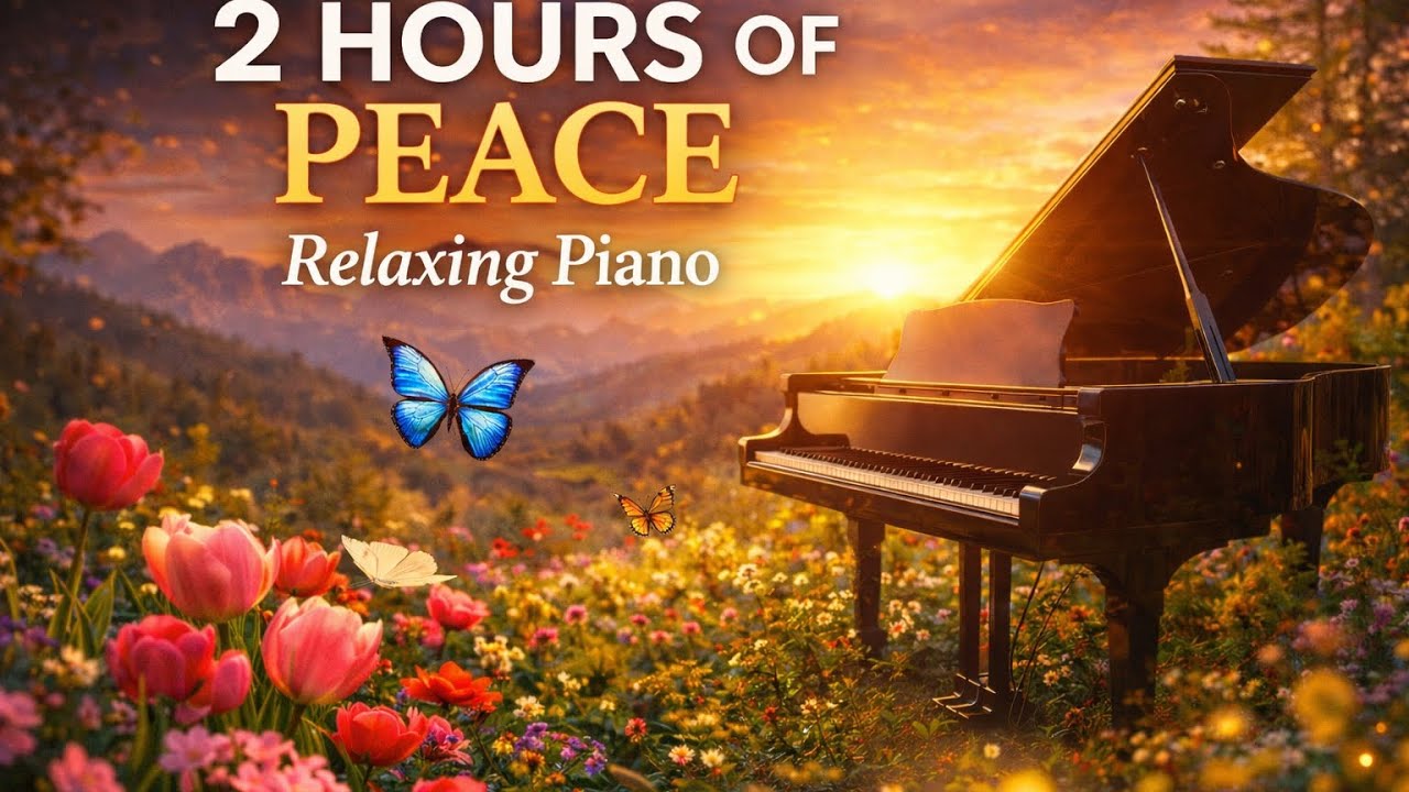 2 Hours Relaxing Piano Music 🦋🌸 | 2:14H for Sleep, Study & Meditation