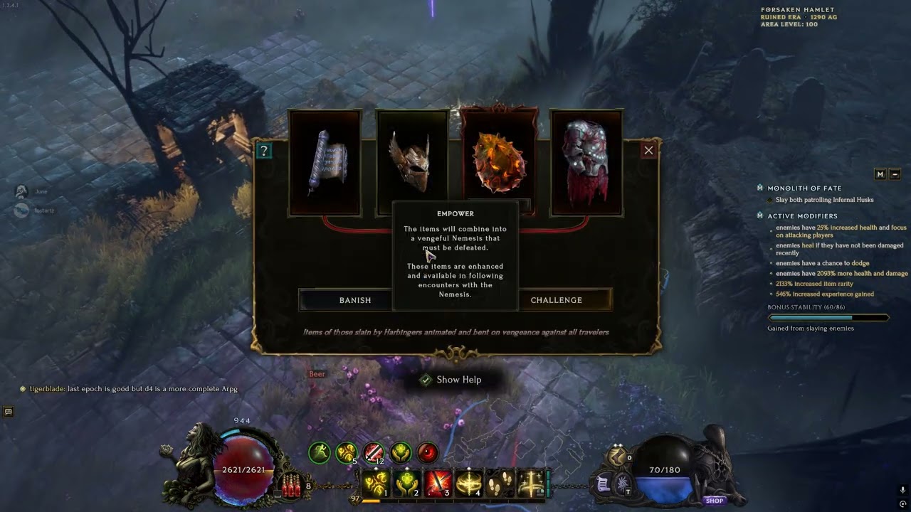 Last epoch Instant damage Judgement paladin doing 1853 echo