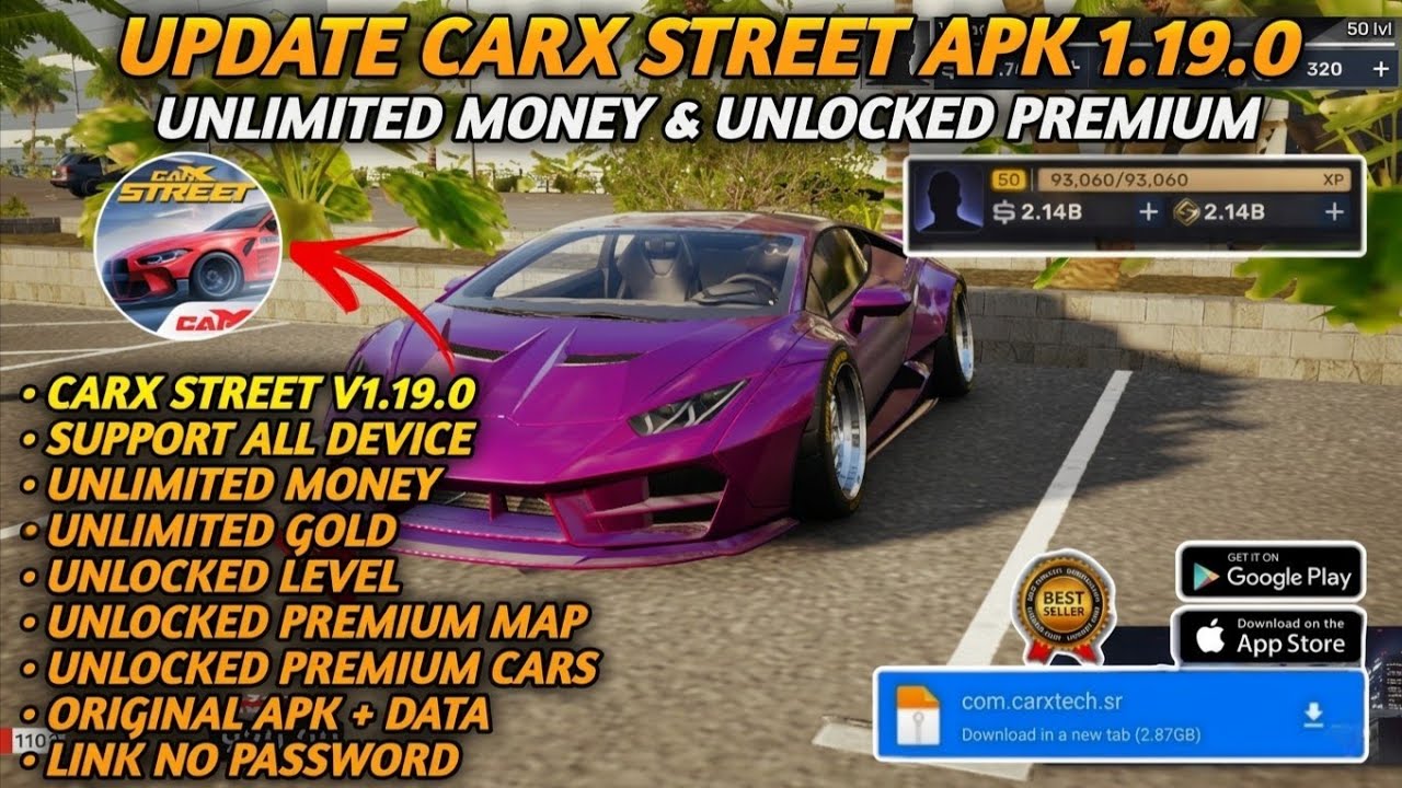 ОБНОВЛЕНИЕ 2026!! CARX STREET MOD APK v1.19.1 ГЕЙМПЛЕЙ &mdash; БЕСКОНЕЧНЫЕ ДЕНЬГИ, ВСЕ МАШИНЫ ОТКРЫТЫ, ...