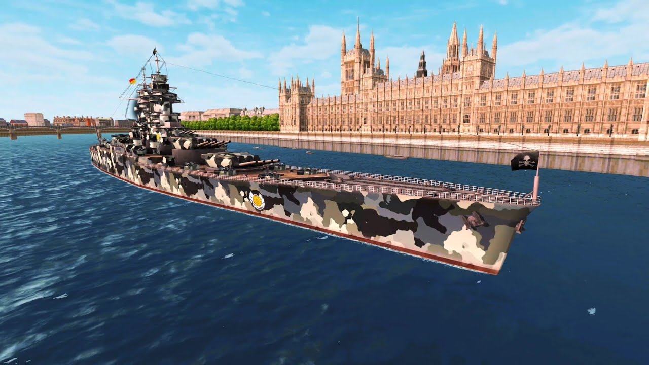 Battle of Warships( FS SUPER-ALSACE) Clinging to a moving ship is really fun.