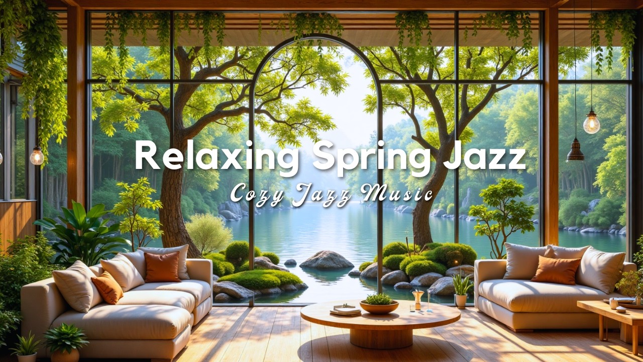 Relaxing Spring Jazz  - Cozy Jazz Music for Productivity for Work & Study