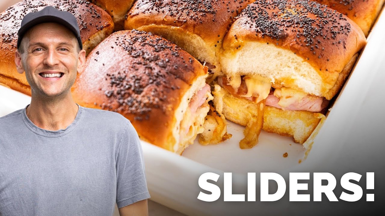 Crowd Pleaser Ham & Cheese Sliders | Perfect Tailgate Snack!