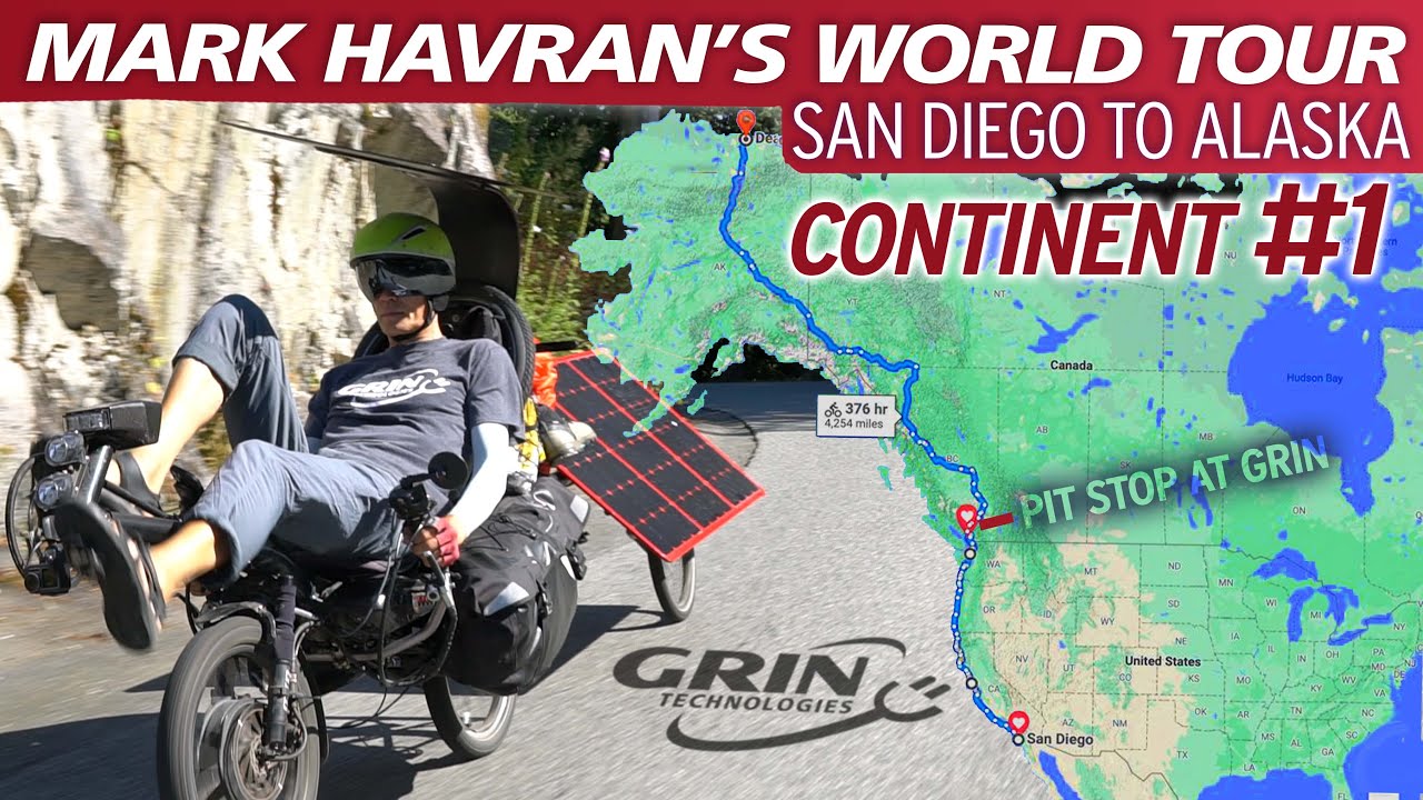 Mark Havran Solar Bike Part 3, a sojourn at Grin en route to Alaska