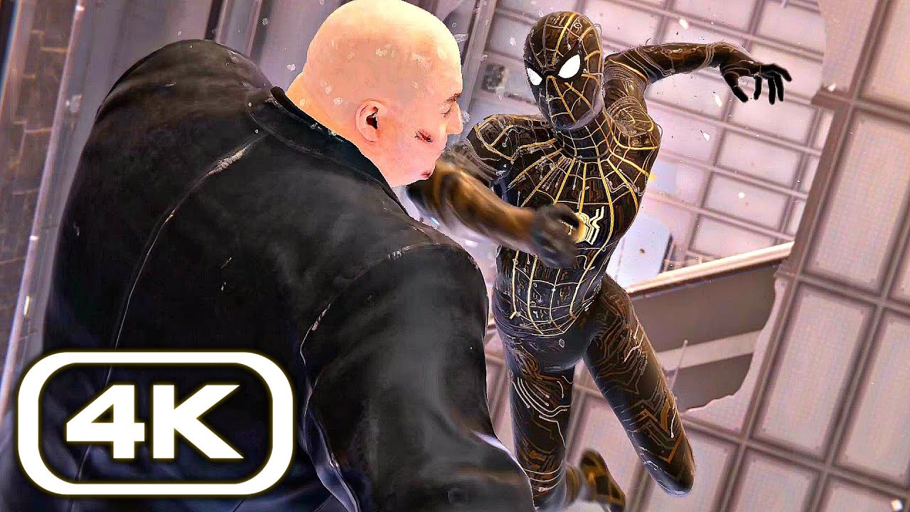 Spider-Man No Way Home Kingpin Fight Scene 4K ULTRA HD (Spider-Man PS5)