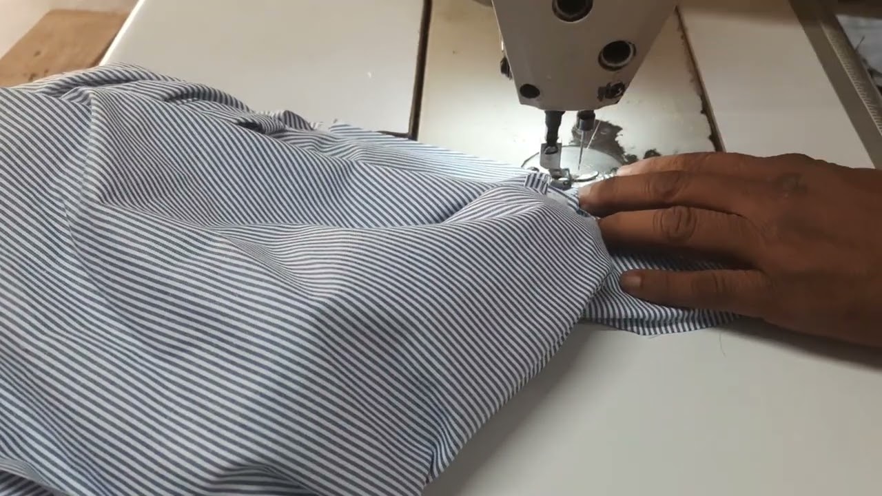 Garments company me redymed shirts 👕 silane ki torika.
