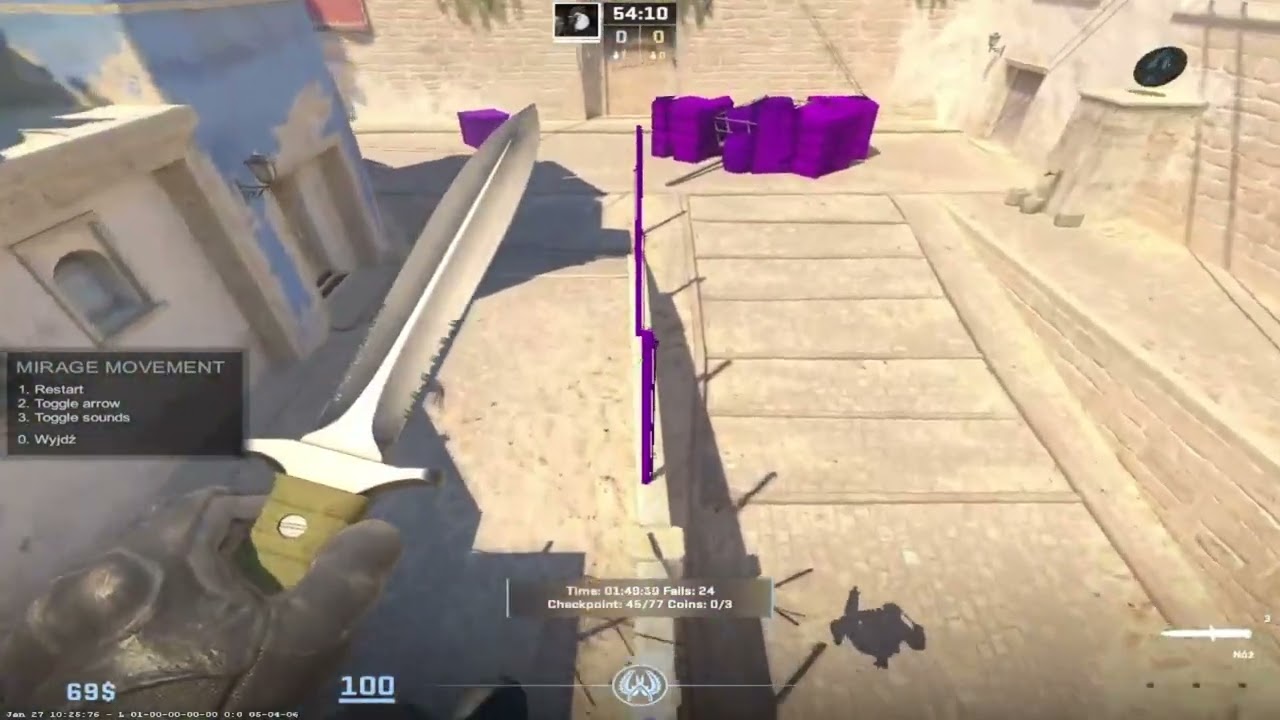CS2 movement mirage / 2:38 / maybe WR?