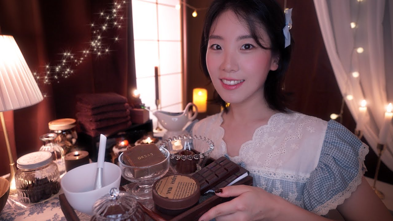 АСМР(Субтитры✔️) 🍫🤎 Шоколадная спа-процедура для глубокого сна и релаксации