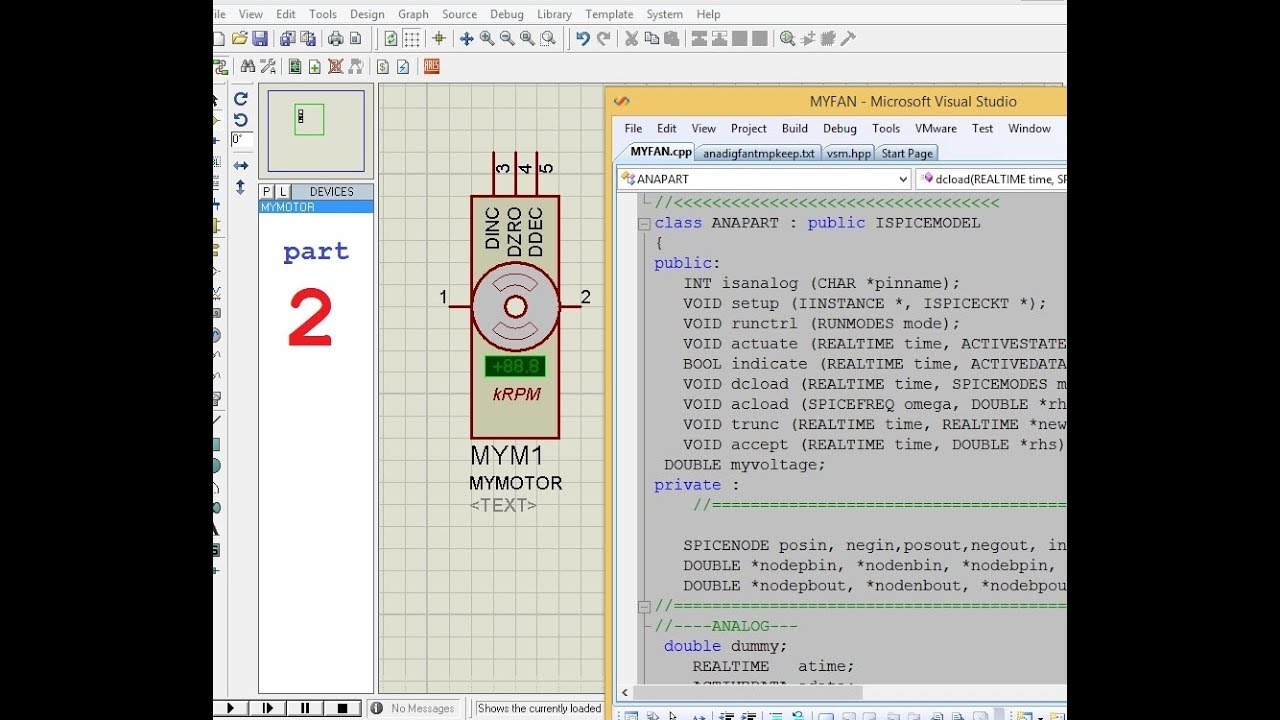 proteus DIY create your custom dll component with with  VSM API  part2