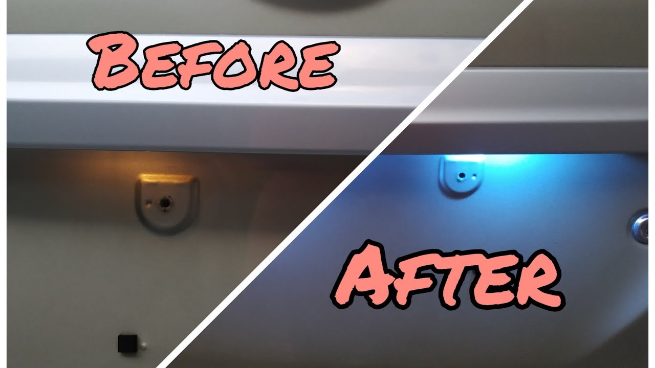 Toyota Avanza E How to change or upgrade your license plate bulb