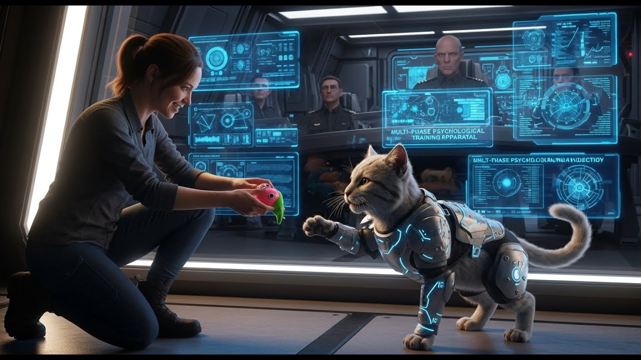 The Human Handed the cat Cub a Squeaky Toy The Admiral Wrote a 50-Page Report on the Training Appar
