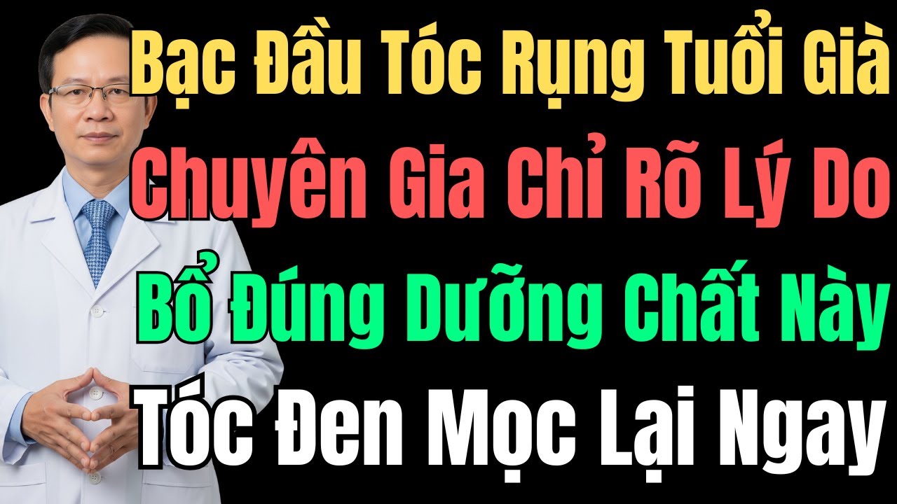 Bạc Đầu, Tóc Rụng Tuổi Già: Chuyên Gia Chỉ Rõ Lý Do Và 7 Dưỡng Chất Giúp Tóc Mọc Đen Trở Lại
