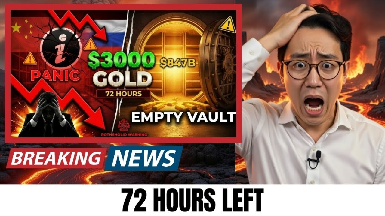 BLACKROCK PANICS $847B Gold Vault Empty Rothschild Warning Triggers $3000 Endgame 72 Hours Left