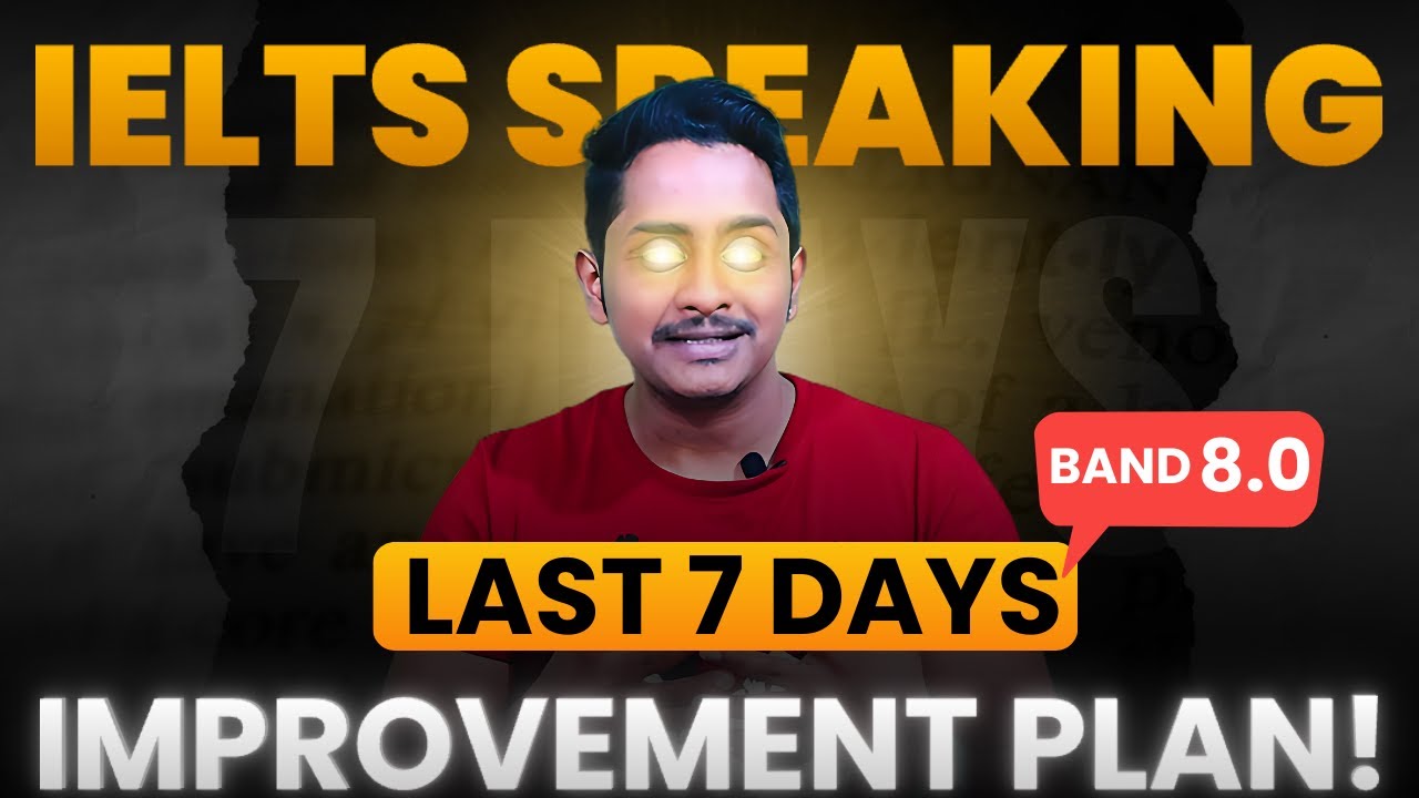 IELTS Speaking | 7 Days Improvement Plan | Skills IELTS