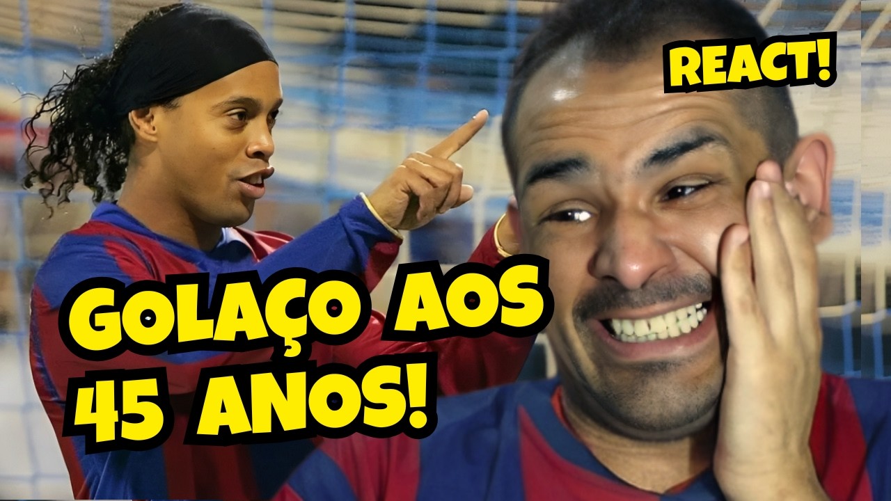 REACT: GÊNIO AOS 45 ANOS / RONALDINHO O BRUXO DESTRUIU EM AMISTOSO/ JOGA MUITO.