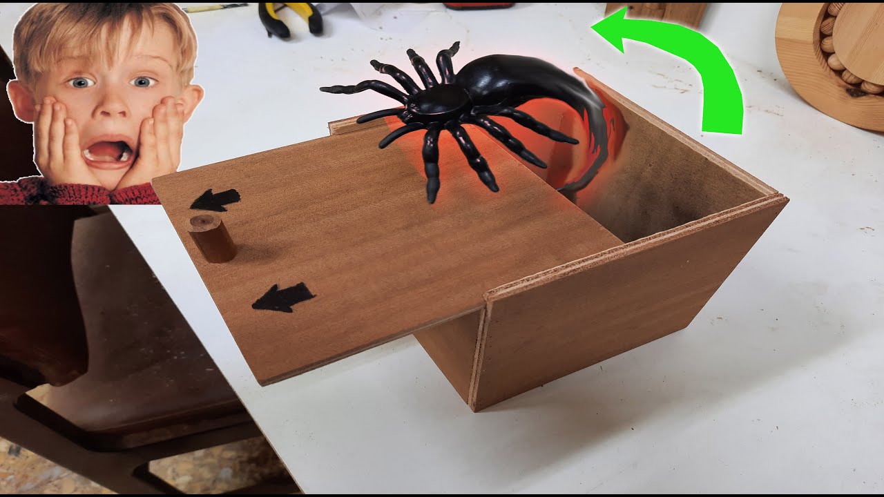 ¡¡ SPIDER BOX !! caja broma con araña dentro