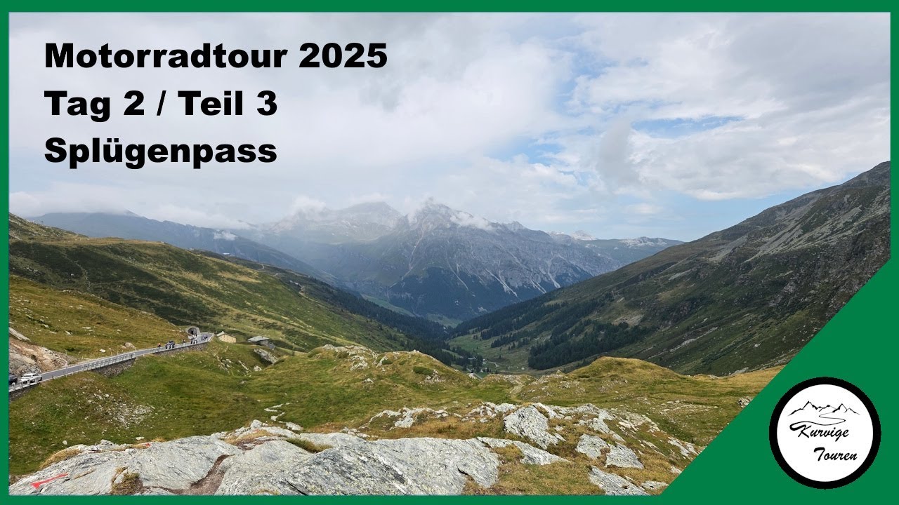 Motorradtour 2025 // Tag 2 / Teil 3 / Splügenpass / Suzuki V-Strom 1000