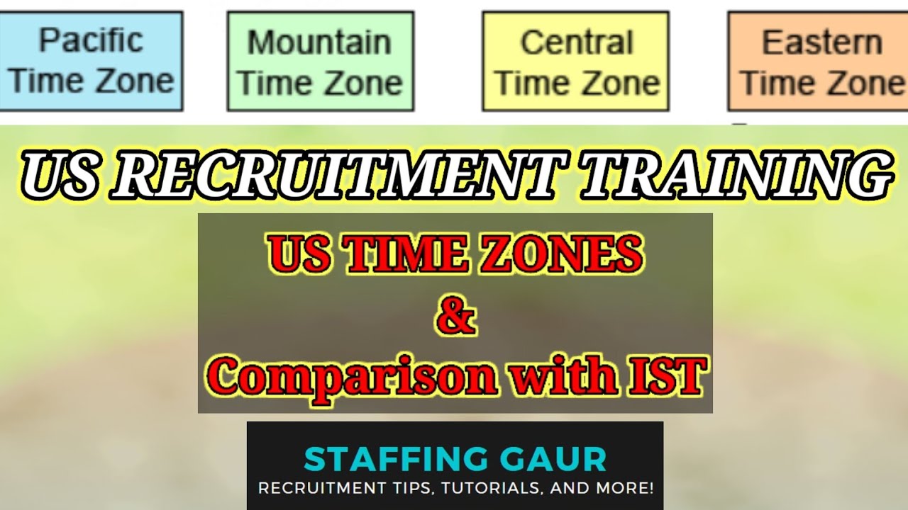 US TIME ZONES | Difference from IST | PST, MST, CST, EST in Hindi