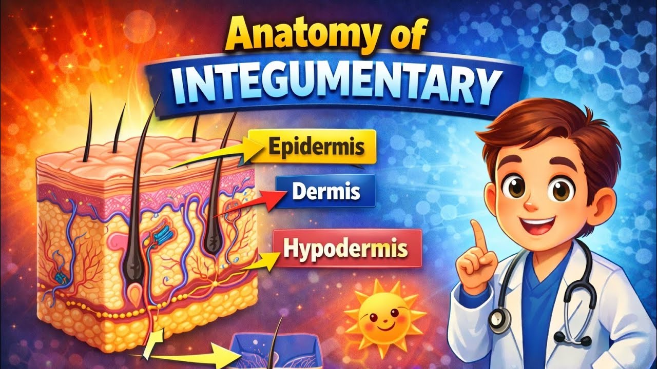 Integumentary system anatomy layers of skin amazing video in afan oromo 