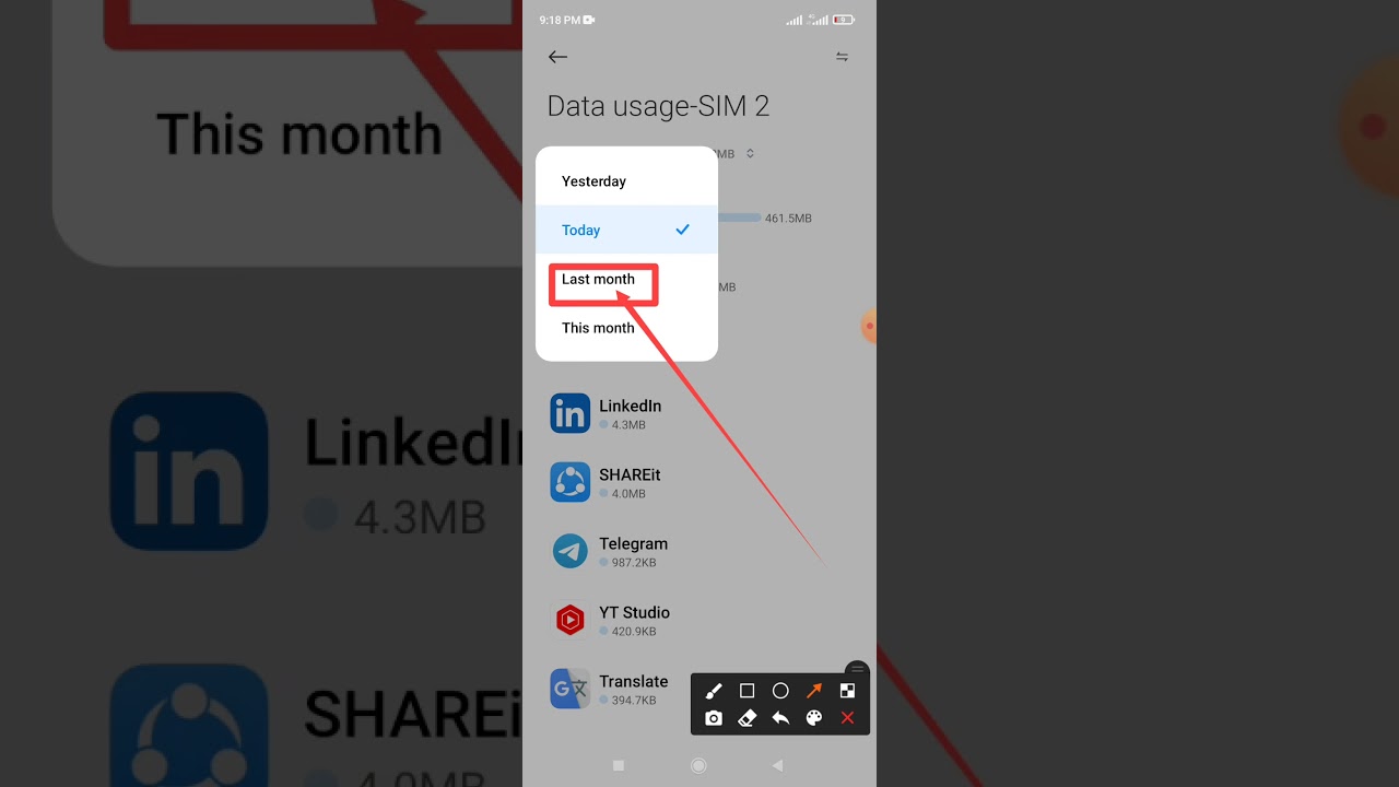 How to check Facebook App Last month usages data on Redmi note 10 and Android Phone