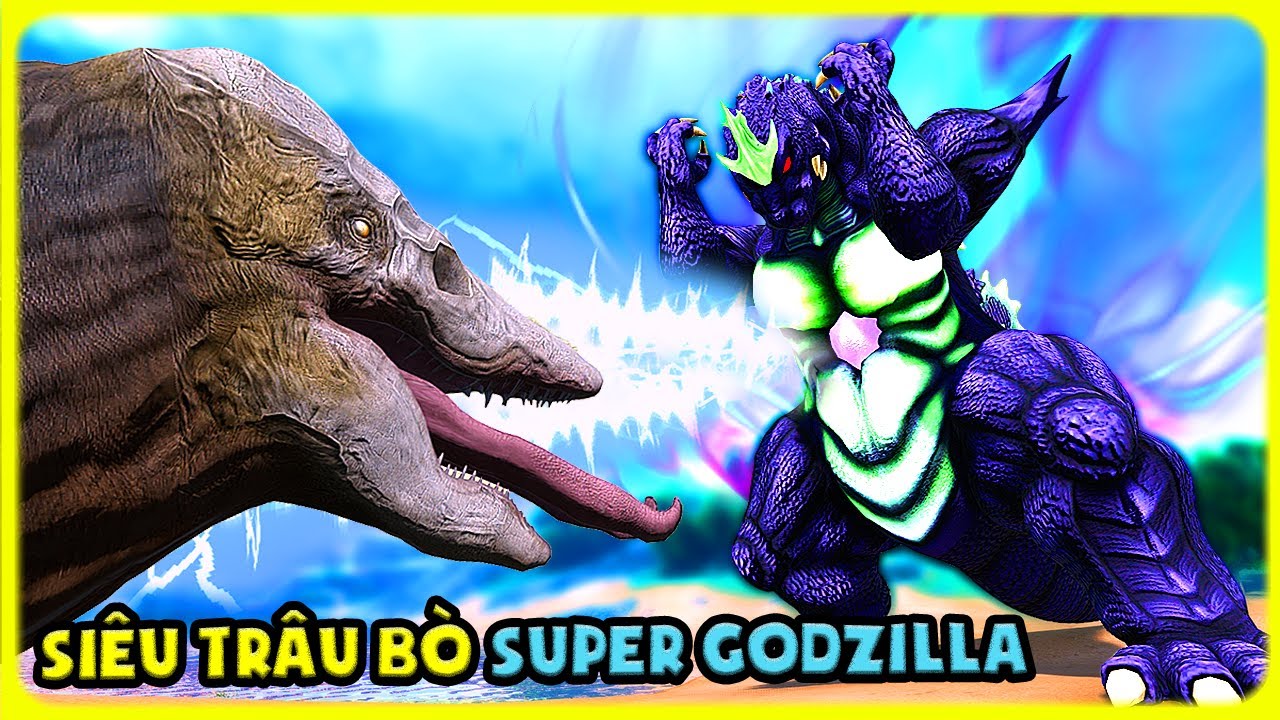 ARK MONSTER KAIJU #28 THỬ THUỐC TĂNG SỨC MẠNH MÌNH THU PHỤC SUPER GOZILLA SIÊU TRÂU BÒ  - TÝ TIỀN TỈ