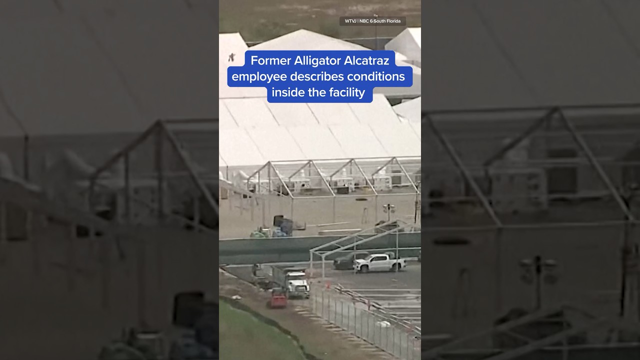 Former Alligator Alcatraz employee describes conditions inside the facility
