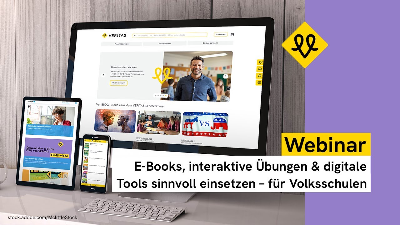 Webinar: E-Books, interaktive &Uuml;bungen & digitale Tools sinnvoll einsetzen &ndash;f&uuml;r Volksschulen