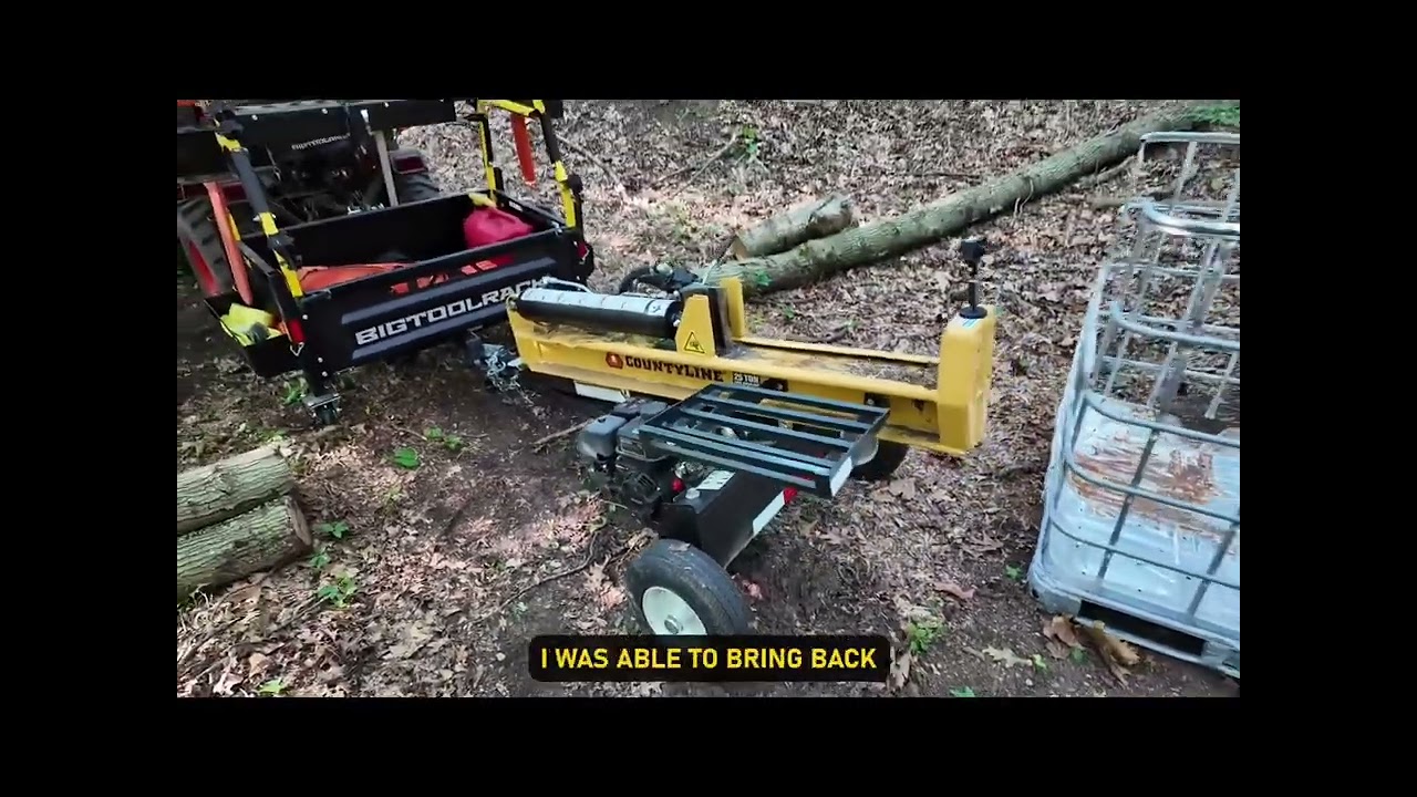 Make log splitting easier🔥🪵 get the Bigtoolrack Ultimate Rack today!🚜