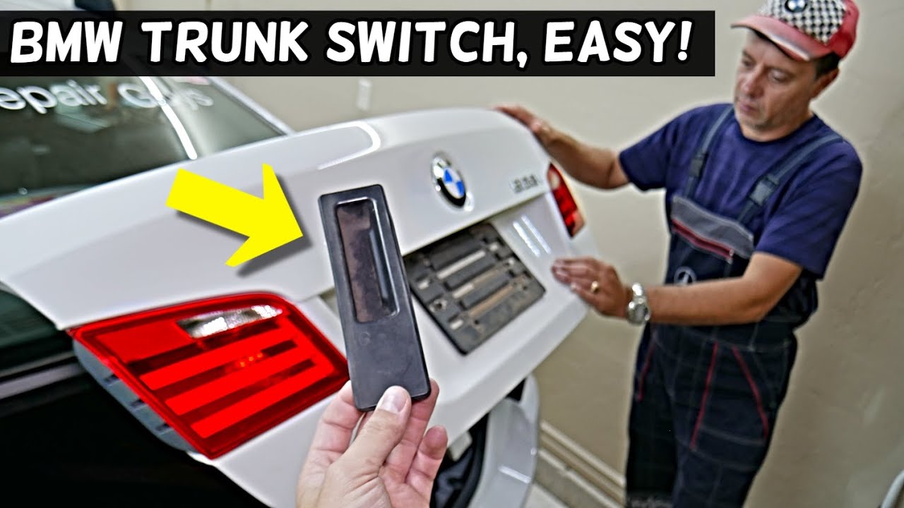 HOW TO REPLACE TRUNK SWITCH ON BMW X1 X2 X3 X4 X5 X6 F10 F30 F11 F31 F32 F25 F26 E90 E60 E91 E61