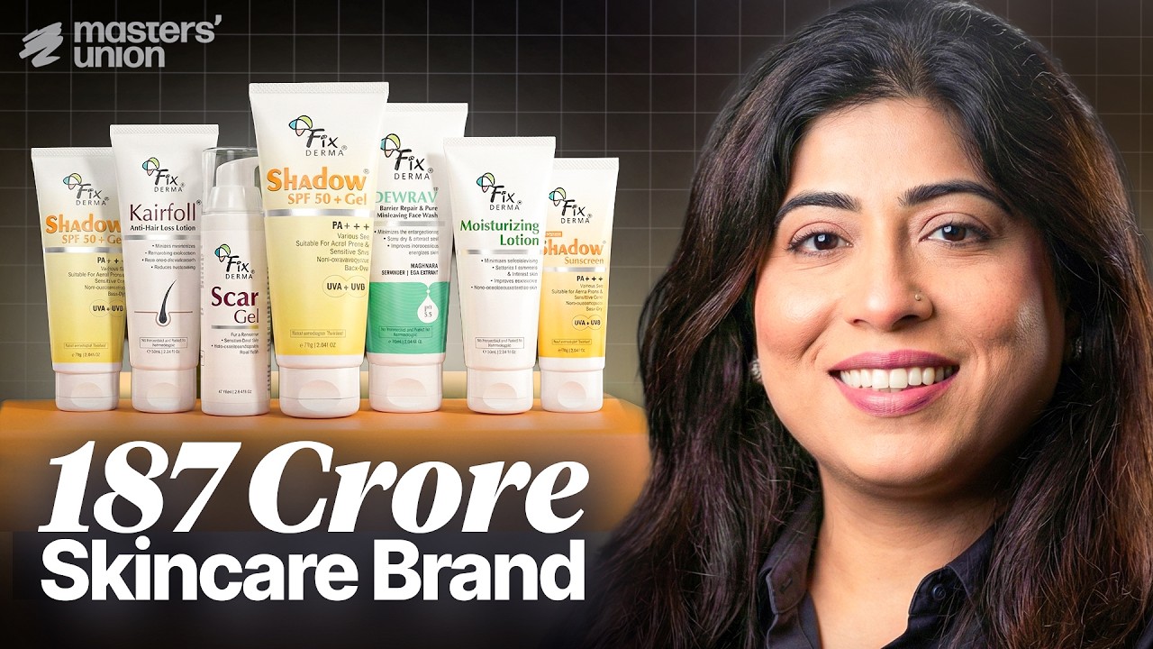 She Built a ₹187 Crore Skincare Brand Without VC Funding | Fixderma