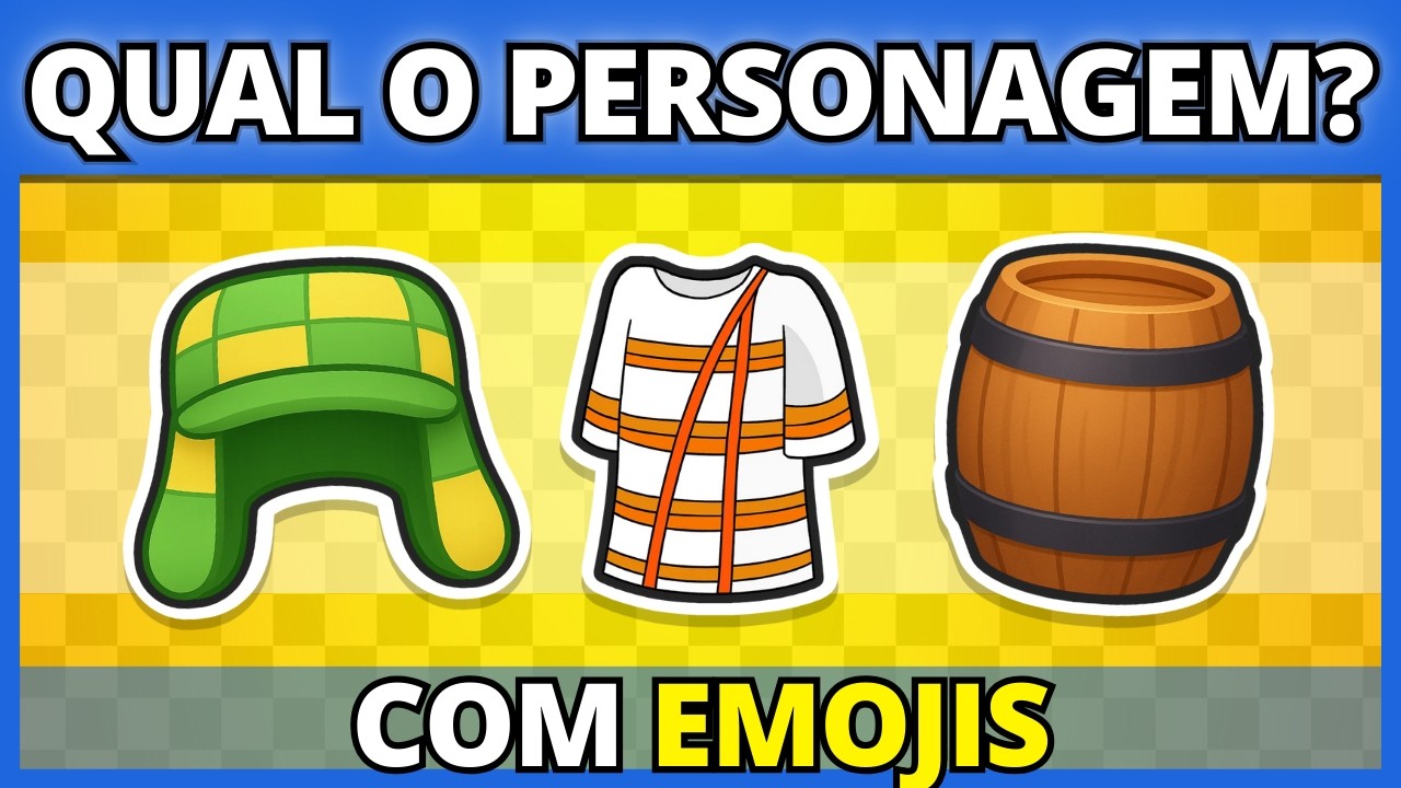 ADIVINHE OS PERSONAGEM DE CHAVES PELOS EMOJIS 🛢️🥪😂 | #buuquiz #quiz #chaves