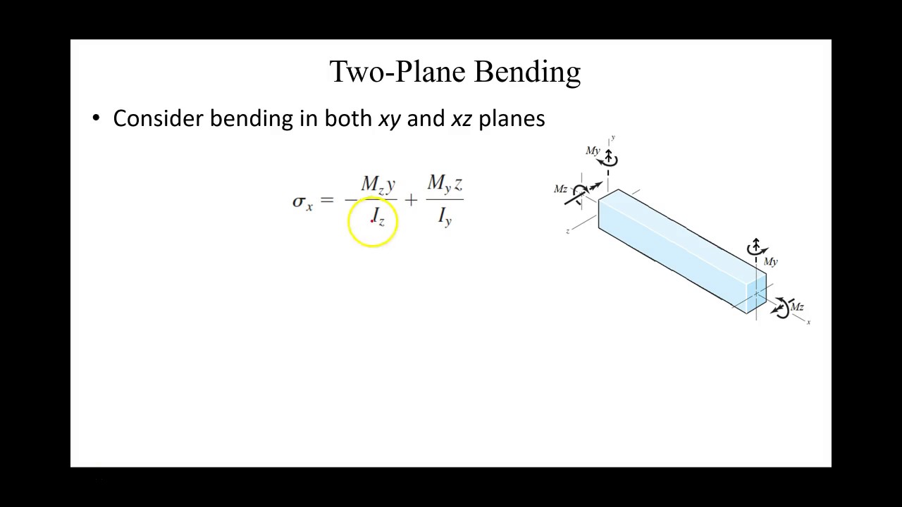 Normal and Shear Stresses for Beams in Bending