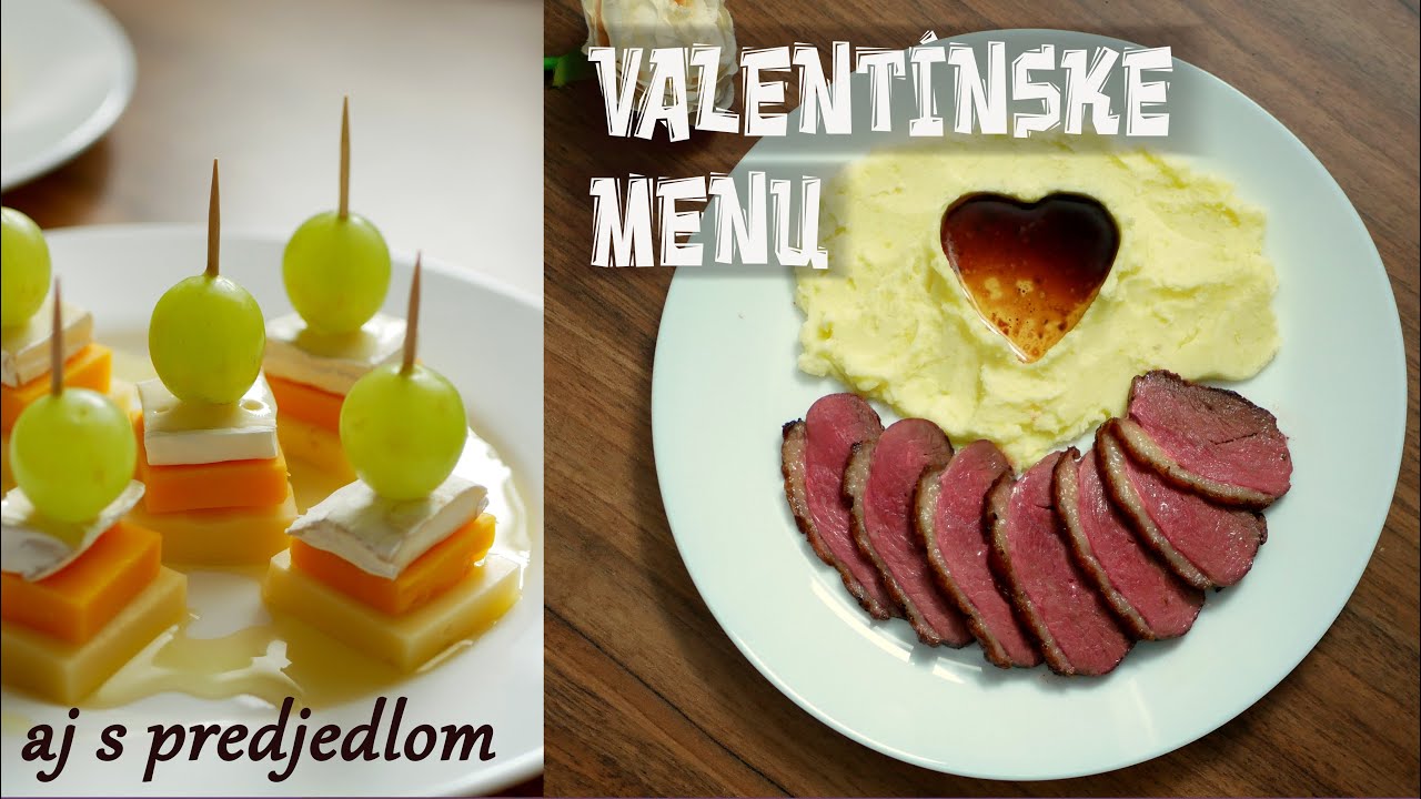 Kačacie prsia so zemiakovým pyré + predjedlo | Duck breast with potatoe puree + appertizer