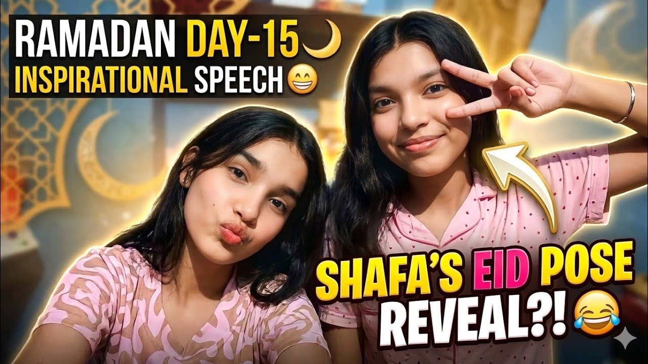 Inspirational speech😁|Shafa ka eid ka pose😂|Pehli bar gobhi or taroyi k pakode bnayen😋