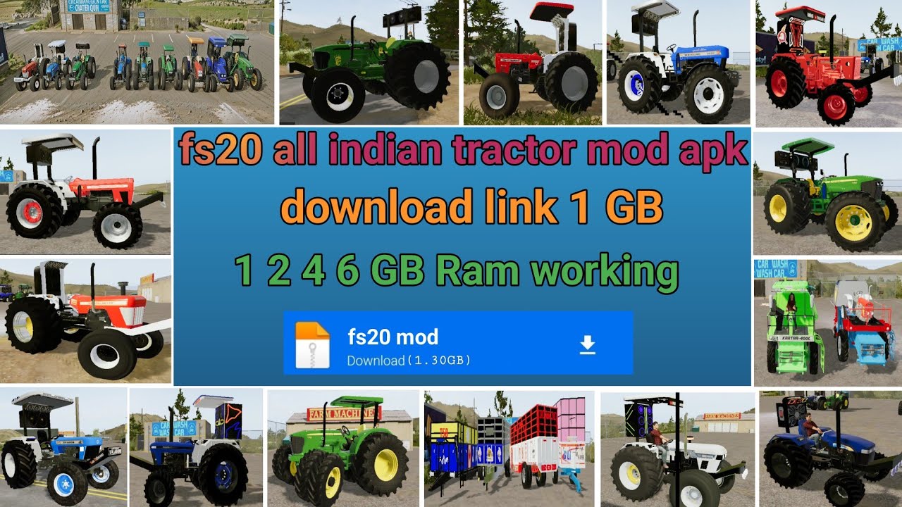 fs20 all indian tractor mod // all tractor 🚜 // download link #fs20