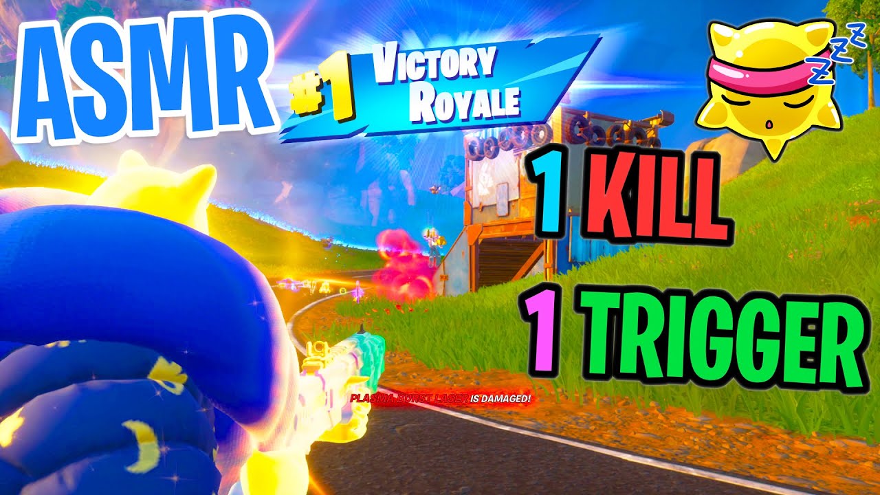 ASMR Gaming 😴 Fortnite 1 Kill 1 Trigger Special Slumber Skin 🎮🎧 Controller Sounds + Whispering 💤