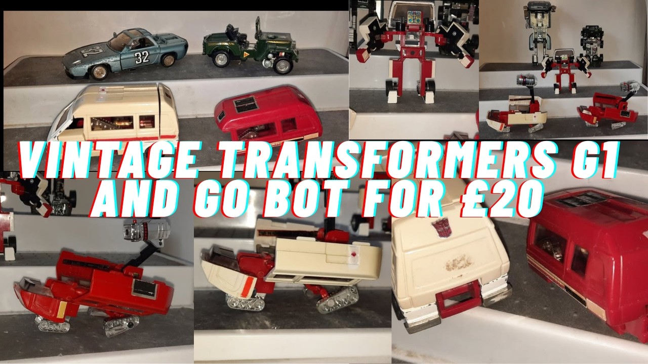 3 Vintage Transformers G1 1980s and 1 GoBot for £20