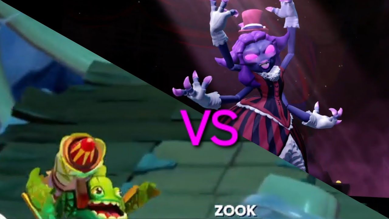 Skylanders nightmare Mesmeralda vs Zook