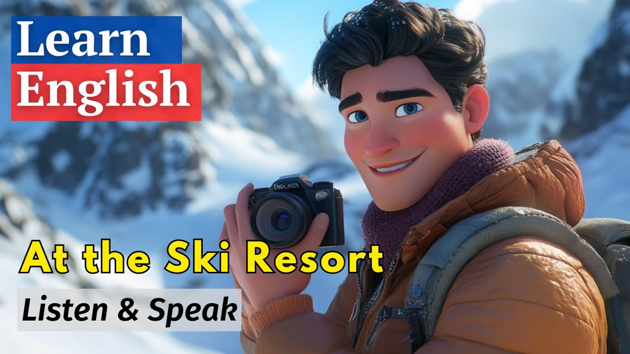 At the Ski Resort | Improve your English | English Listening and Speaking Skills