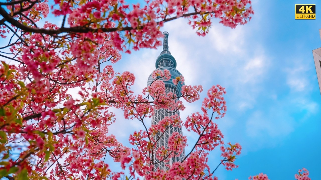 4K HDR Japan travel 2026 | Walk from Kinshicho（錦糸町） to Tokyo Skytree Japan |  Nature for relaxing