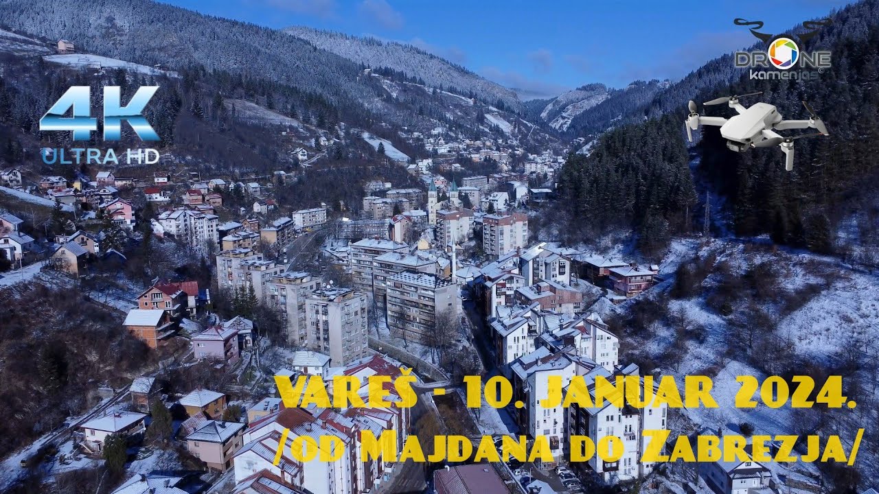 Vareš 10. Januar 2024. od Majdana do Zabrezja #dronephotography #kamenjasdrone #subscribe #4K