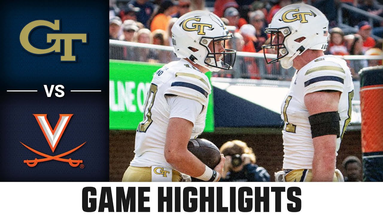 Georgia Tech vs. Virginia Game Highlights | 2023 ACC Football