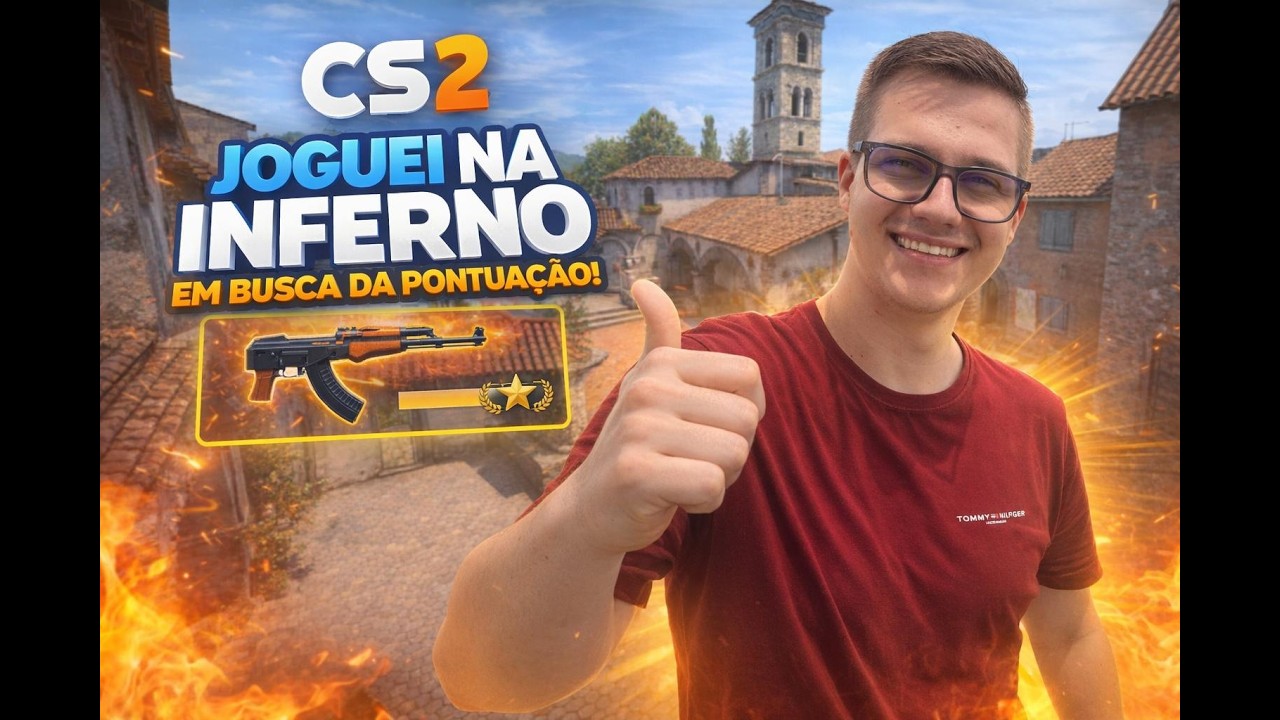 JOGANDO NA INFERNO EM BUSCA DA PONTUAÇÃO NO CS2 - Partida facil demais até