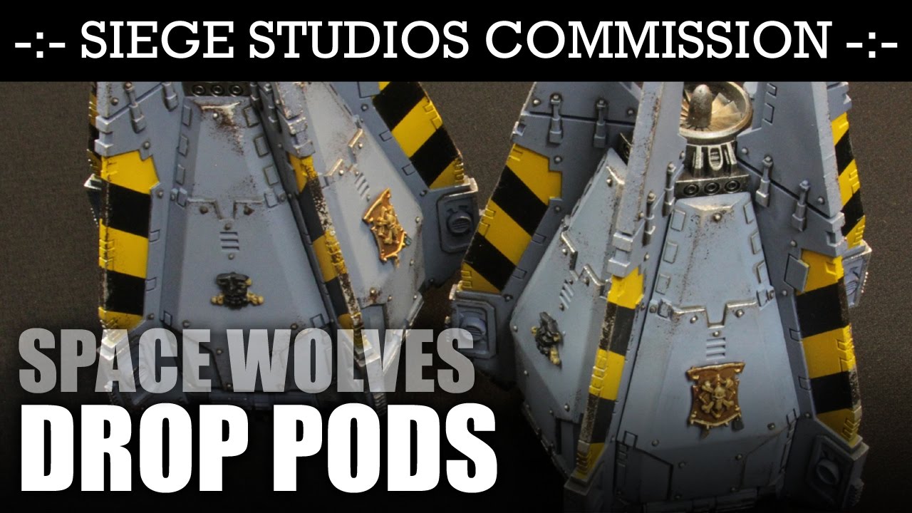 Space Wolves - DROP PODS! Siege Studios Painting Commission | HD