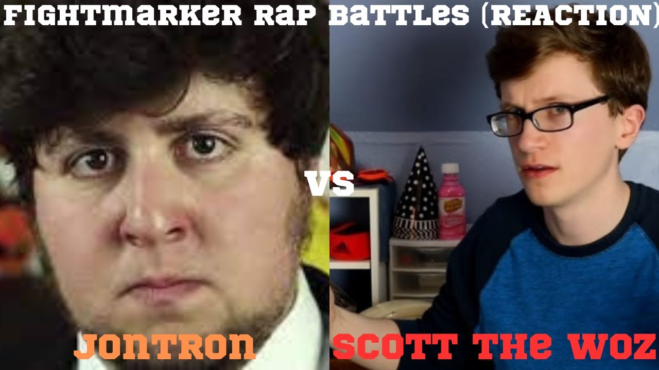 HOMIE GOT KO'ED MID VERSE!!! THAT's TOUGH!! JonTron vs Scott The Woz |@fightmarker | |Reaction|