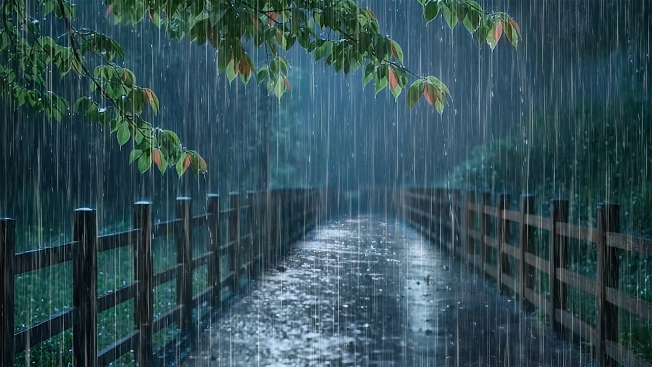 Instant Deep Sleep Rain Sounds | Gentle Night Rain on Road | Beat Insomnia, Stress Relief, REM Sleep