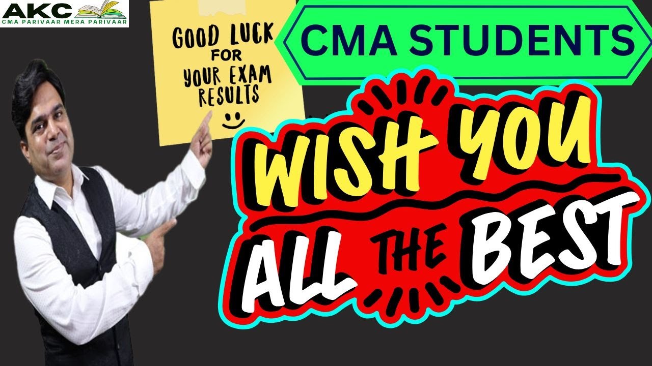 ALL THE BEST||CMA INTER & FINAL STUDENTS||DEC'24 EXAMS RESULT||AMIT KUMAR CLASSES
